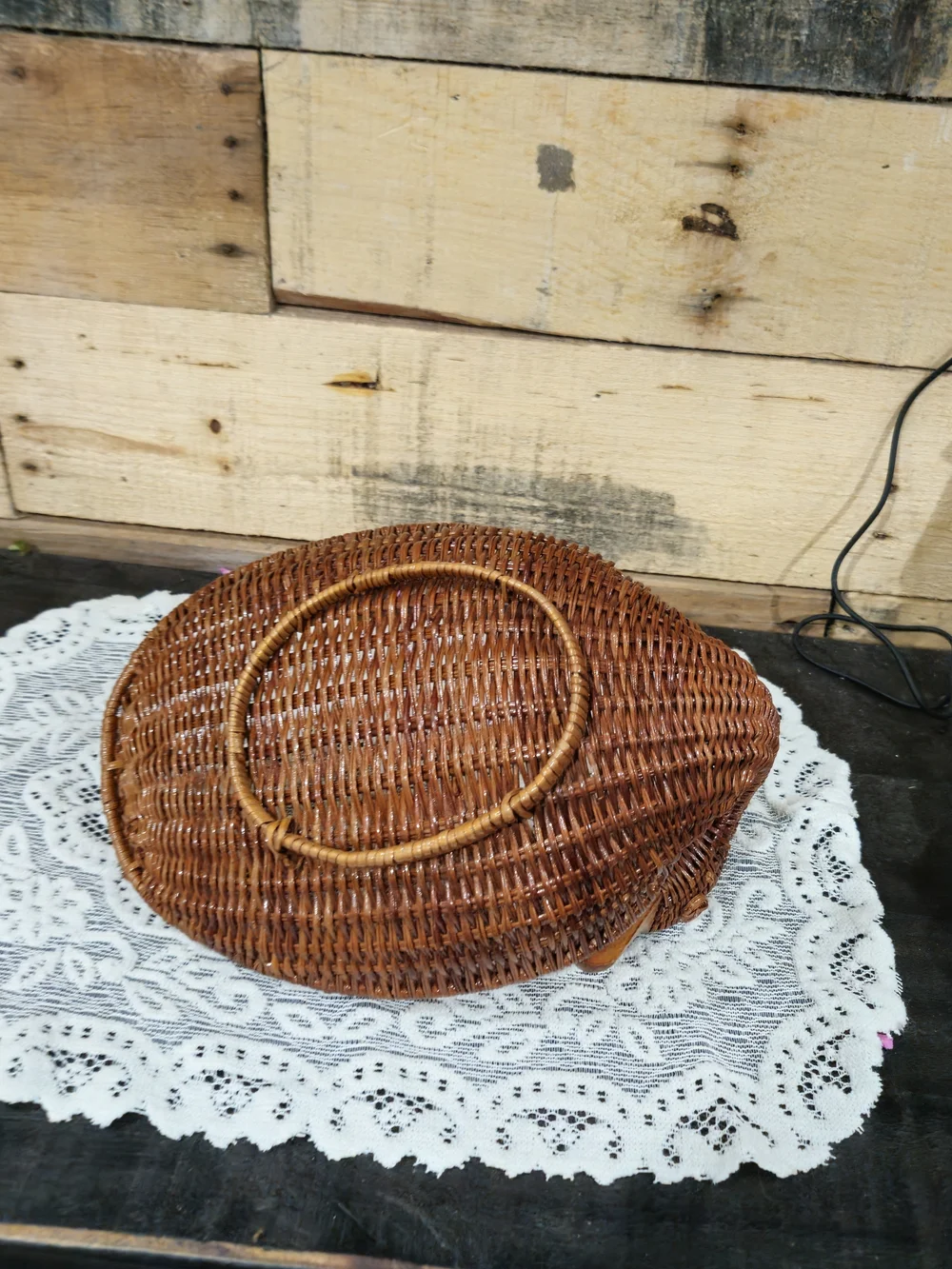 Woven Duck Basket - Brown Decorative Tray